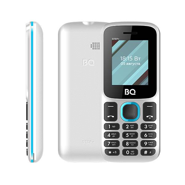 Телефон BQ 1848 Step+ (Бело-синий)