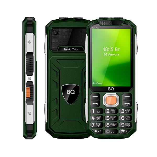 Телефон BQ 3586 Tank Max (Зеленый)