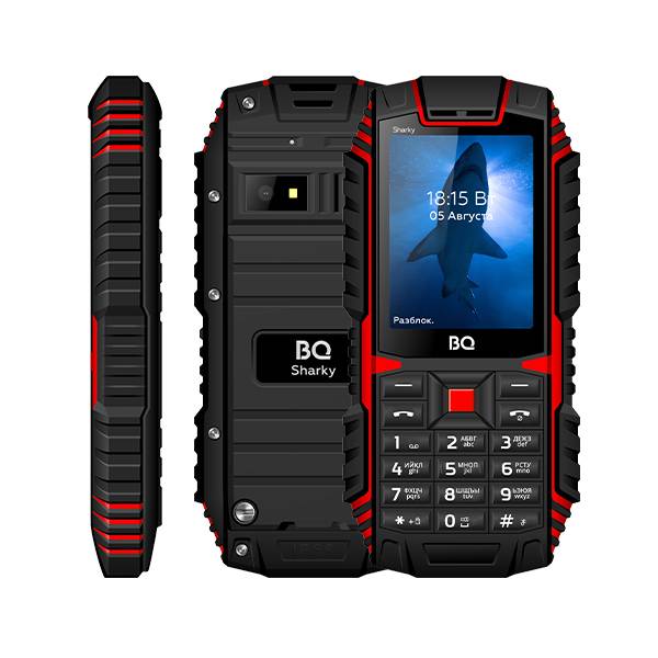 Телефон BQ 2447 Sharky (Черно-красный) от Shop bq
