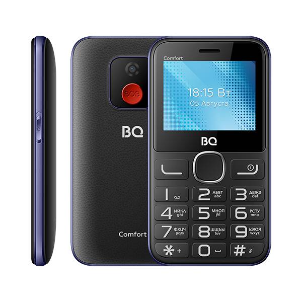 Телефон BQ 2301 Comfort (Черно-синий)