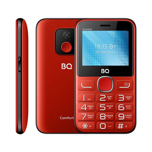 Телефон BQ 2301 Comfort (Красно-черный)