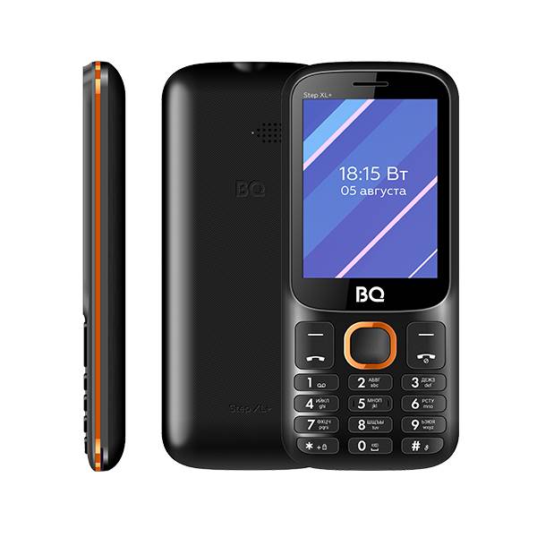 Телефон BQ 2820 Step XL+ (Черно-оранжевый) от Shop bq