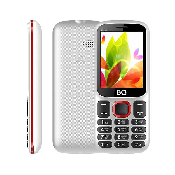 Телефон BQ 2440 Step L+ (Бело-Красный)