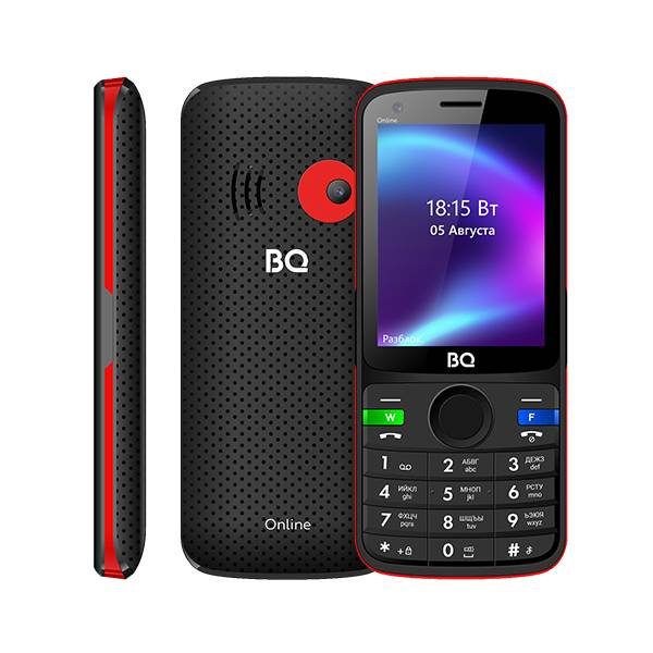 Телефон BQ 2800G Online (Красно-черный)